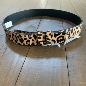 Leopard Faux Fur Belt